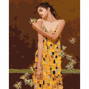 Картина по номерам В объятиях бабочек ©tolstukhin artem Идейка KHO2600 40х50 см