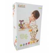 Игра-раскраска Cubika Собачка Волшебник с красками 13838