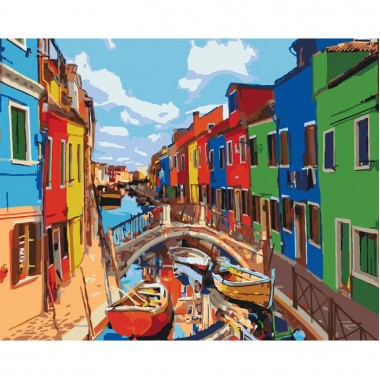 Картина по номерам Городской пейзаж Краски Города KHO3502,  40х50 см
