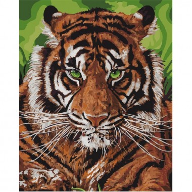 Картина по номерам Идейка Непобедимый тигр KHO4143