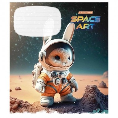 Тетрадь ученическая Space Art 012-3406K-4 в клетку, 12 листов