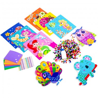 Набор для творчества Creative Box Сова VT4433-08, 9 картинок