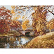 Алмазная мозаика Осенний пейзаж ©Сергей Лобач Идейка AMO7343 40х50 см