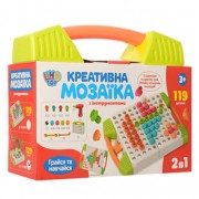 Дитяча розвиваюча мозаїка з шуруповертом M 5479, 119 деталей  Зелений