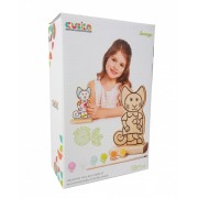 Игра-раскраска Cubika Котик с красками 13845