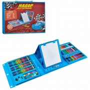 Набор для творчества MK 4533-1, мольберт, фломастеры, карандашы (Синий)