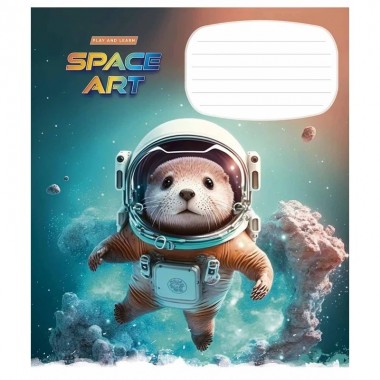 Тетрадь ученическая Space Art 012-3406K-5 в клетку, 12 листов