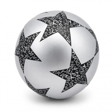 Детский резиновый мяч Звезда RB20302(Silver) 60 грамм, диаметр 18 см Детский резиновый мяч Звезда RB20302(Silver) 60 грамм, диаметр 18 см