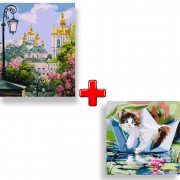 Набір картин за номерами 2 в 1 Ідейка