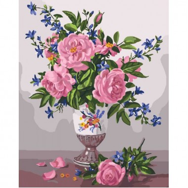Картина по номерам Идейка Букеты Изысканность роз KHO3023
