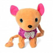 Интерактивная мягкая игрушка собака M 4307 Кикки (Розовый)