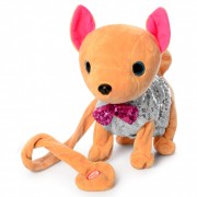 Интерактивная мягкая игрушка собака M 4307 Кикки (Серебряный)