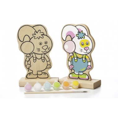 Игра-раскраска Cubika Зайчик с красками 13869