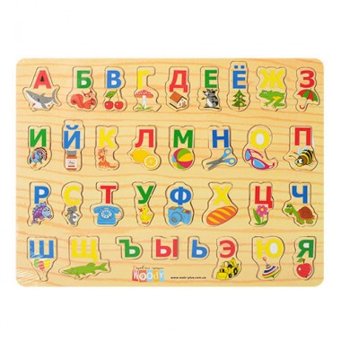Деревянная игрушка Алфавит MD 0001 R