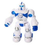 Игрушка Робот 6059, 27 см. ходит, стреляет, со звуковыми  эффектами (Синий)