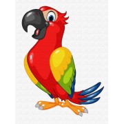 Детская картина по номерам Brushme Красочный попугай MEX6425