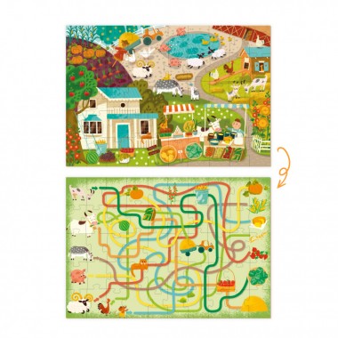 Дитячий розвиваючий пазл і гра "Обсерваційний. Сільські пригоди" Mon Puzzle 200111