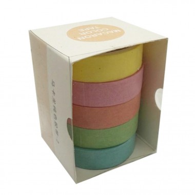 Набор декоративный скотч №78-3 в наборе 5 шт 1 см х 2 м