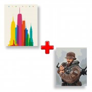 Набір картин за номерами 2 в 1