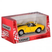 Дитяча колекційна машинка SHELBY COBRA KT5322W інерційна  Жовтий