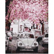 Картина по номерам Идейка Городской пейзаж Volkswagen Beetle 40*50см * KHO3521