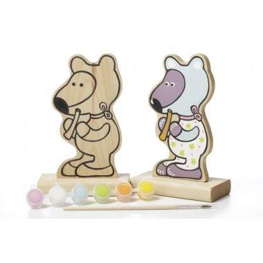 Игра-раскраска Cubika Мишка с красками 13852