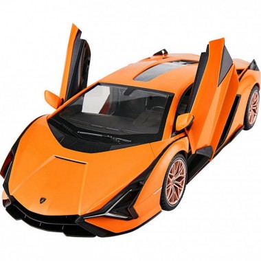Машинка на радиоуправлении Lamborghini Sian Rastar 97760 оранжевый, 1:14