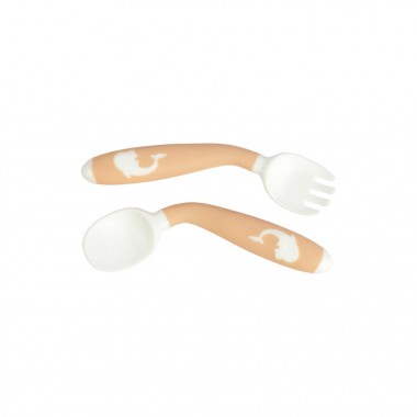 Дитячий набір для годування 6120 (виделочка та ложечка з гнучкою ручкою) Дитячий набір для годування 6120 (виделочка та ложечка з гнучкою ручкою)