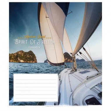 Тетрадь ученическая Spirit of freedom 024-3249K-4 в клетку на 24 листа