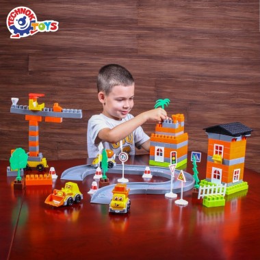 Игровой набор конструктор 9994TXK 170 деталей и 3 машинки