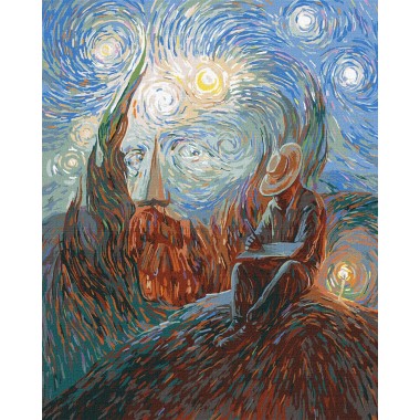 Картина по номерам Украинская звездная ночь Идейка KHO4918 40х50см