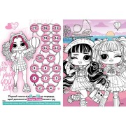 Раскраска со стикерами