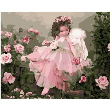 Картина по номерам Brushme Ангелочек в цветах GX7400