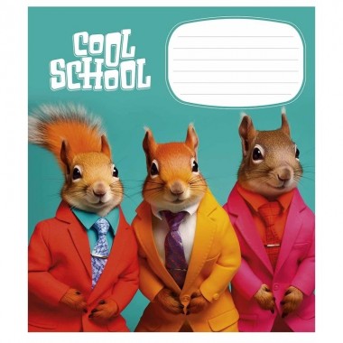 Тетрадь ученическая Cool School 012-3307L-2 в линию, 12 листов