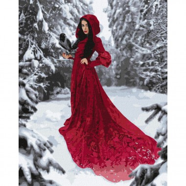 Картина по номерам Зимняя красотка Идейка KHO4912 40х50см