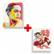 Набір картин за номерами 2 в 1