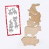 Деревянный игровой набор Фигурки животных Igroteco 900521, 17 деталей