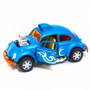 Машинка металева інерційна Volkswagen Beetle Custom Dragracer Kinsmart KT5405W 1:32  Блакитний