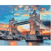 Картина по номерам. Городской пейзаж Лондонский мост 40*50см * KHO3515