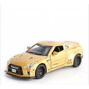 Машина металлическая Nissan GTR 7862 со звуковыми эффектами (Gold)