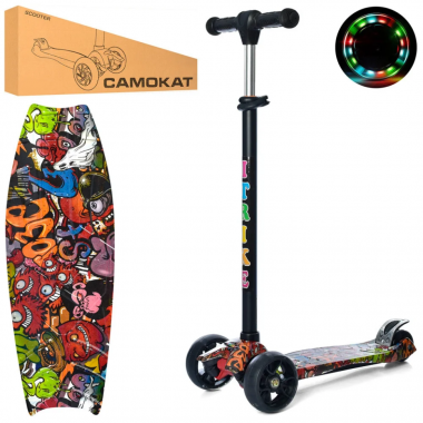 Самокат дитячий MAXI iTrike JR 3-060-22-WP6 триколісний