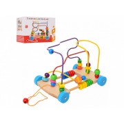 Развивающая игрушка каталка с лабиринтом Metr Plus MD 1241 деревянная