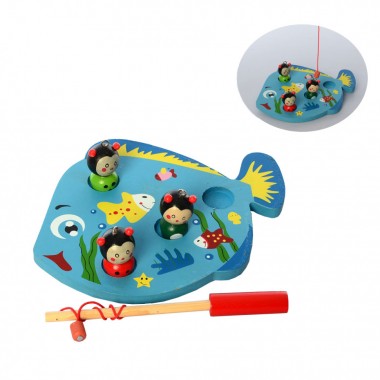 Деревянная игрушка "Рыбалка"  MD 2523 магнитная (Рыбка)