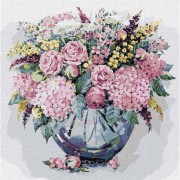 Картина по номерам Розовая гортензия KHO3162 50х50 см