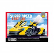 Альбом для малювання АП-0308, 20 аркушів, 100 г/м2 Super speed Fast Car