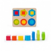 Дерев'яна іграшка Геометрика MD 2363, 12 фігур