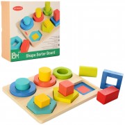 Дерев'яна іграшка Геометрика MD 2363, 12 фігур