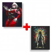 Набір картин за номерами 2 в 1