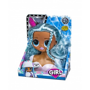 КУКЛА ДЛЯ ПРИЧЕСОК И МЕЙКАПА LOL LK1071 (Голубые волосы) КУКЛА ДЛЯ ПРИЧЕСОК И МЕЙКАПА LOL LK1071 (Голубые волосы)