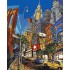 Картина по номерам Идейка Городской пейзаж По улицам Нью-Йорка 40х50см KHO2172